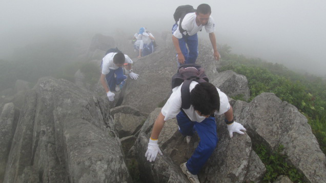 学校登山は