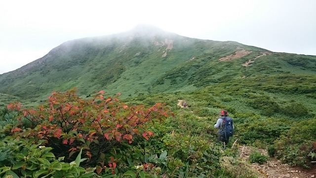 紅葉と乳頭山640