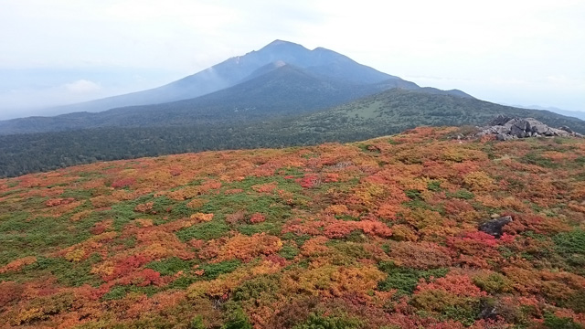 紅葉と岩手山640