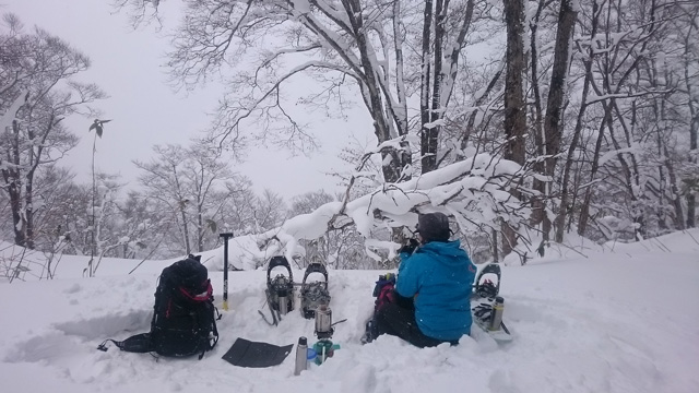 山頂でコーヒーブレイク640