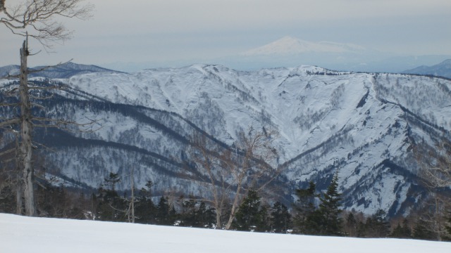 稜線の向こうに鳥海山640