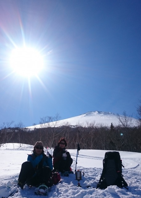 岩手山を背にコーヒーブレイク640